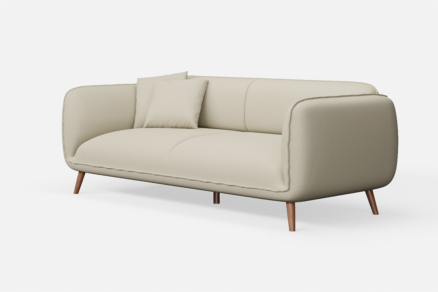 Pomezia 3 Seater Sofa Cream Leather