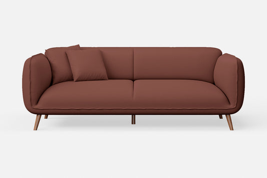 Pomezia 3 Seater Sofa Mauve Leather