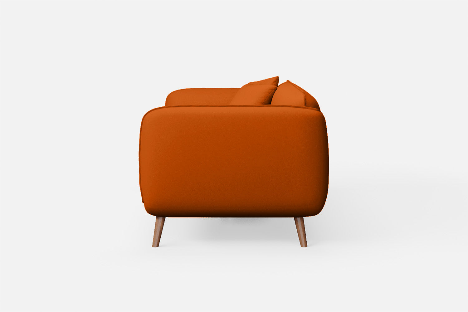 Pomezia 3 Seater Sofa Orange Leather