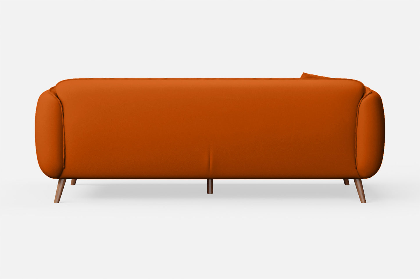 Pomezia 3 Seater Sofa Orange Leather