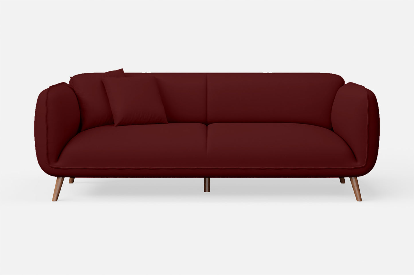 Pomezia 3 Seater Sofa Red Leather