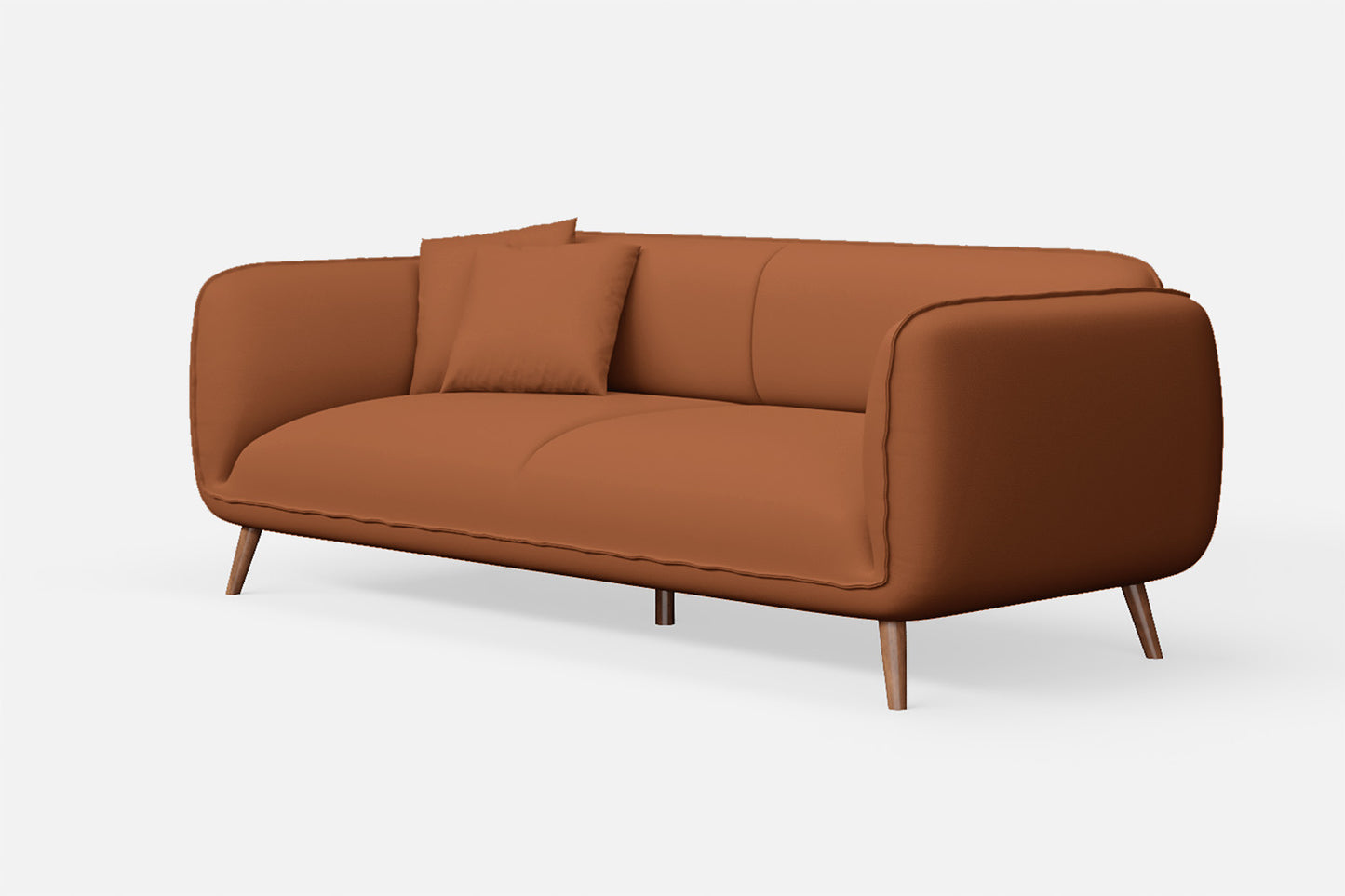 Pomezia 3 Seater Sofa Tan Brown Leather