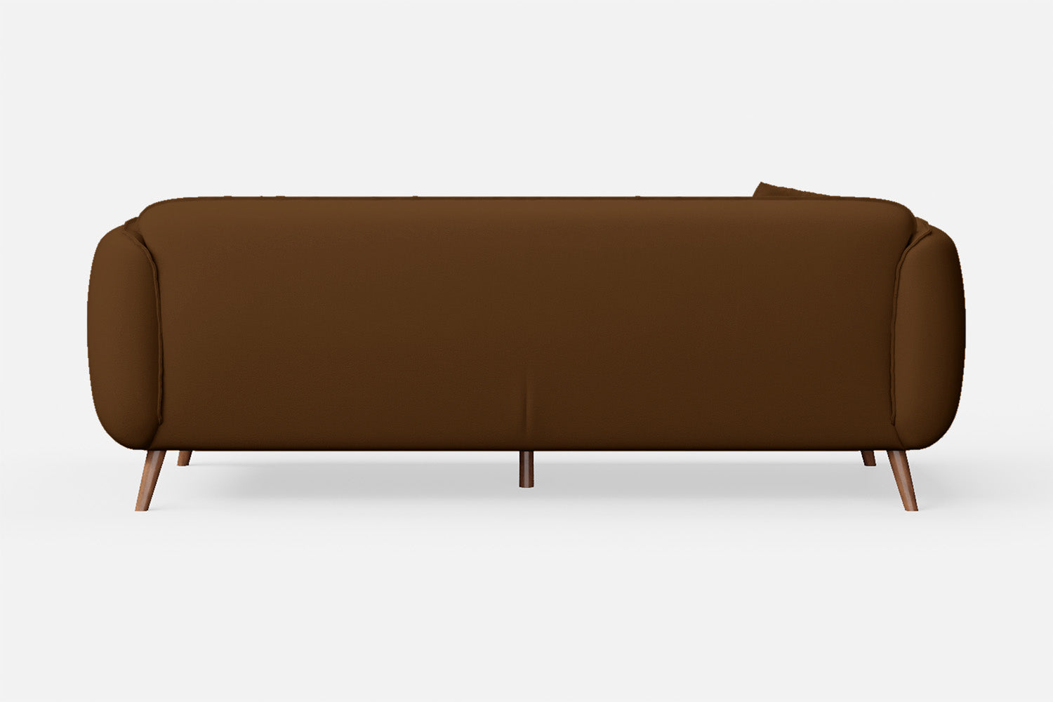 Pomezia 3 Seater Sofa Walnut Brown Leather