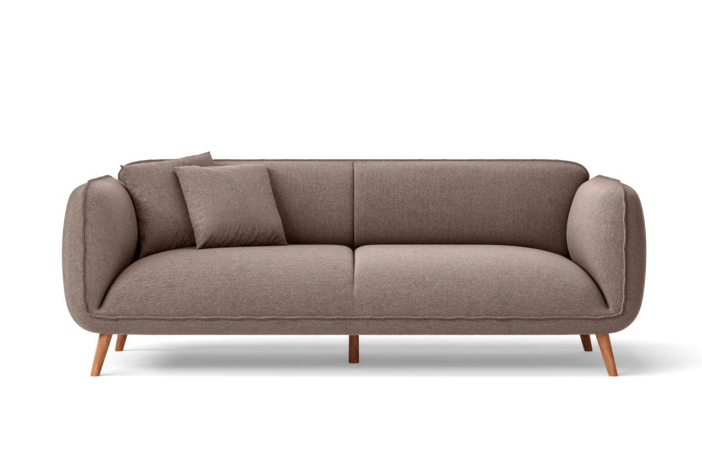 Pomezia 3 Seater Sofa Caramel Linen Fabric