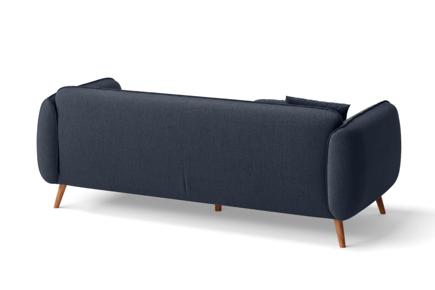 Pomezia 3 Seater Sofa Dark Blue Linen Fabric