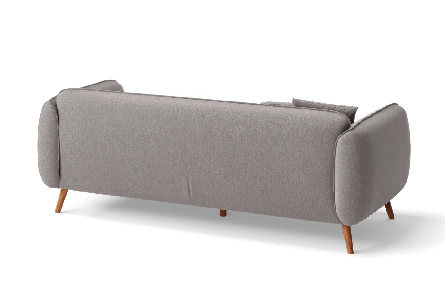 Pomezia 3 Seater Sofa Grey Linen Fabric