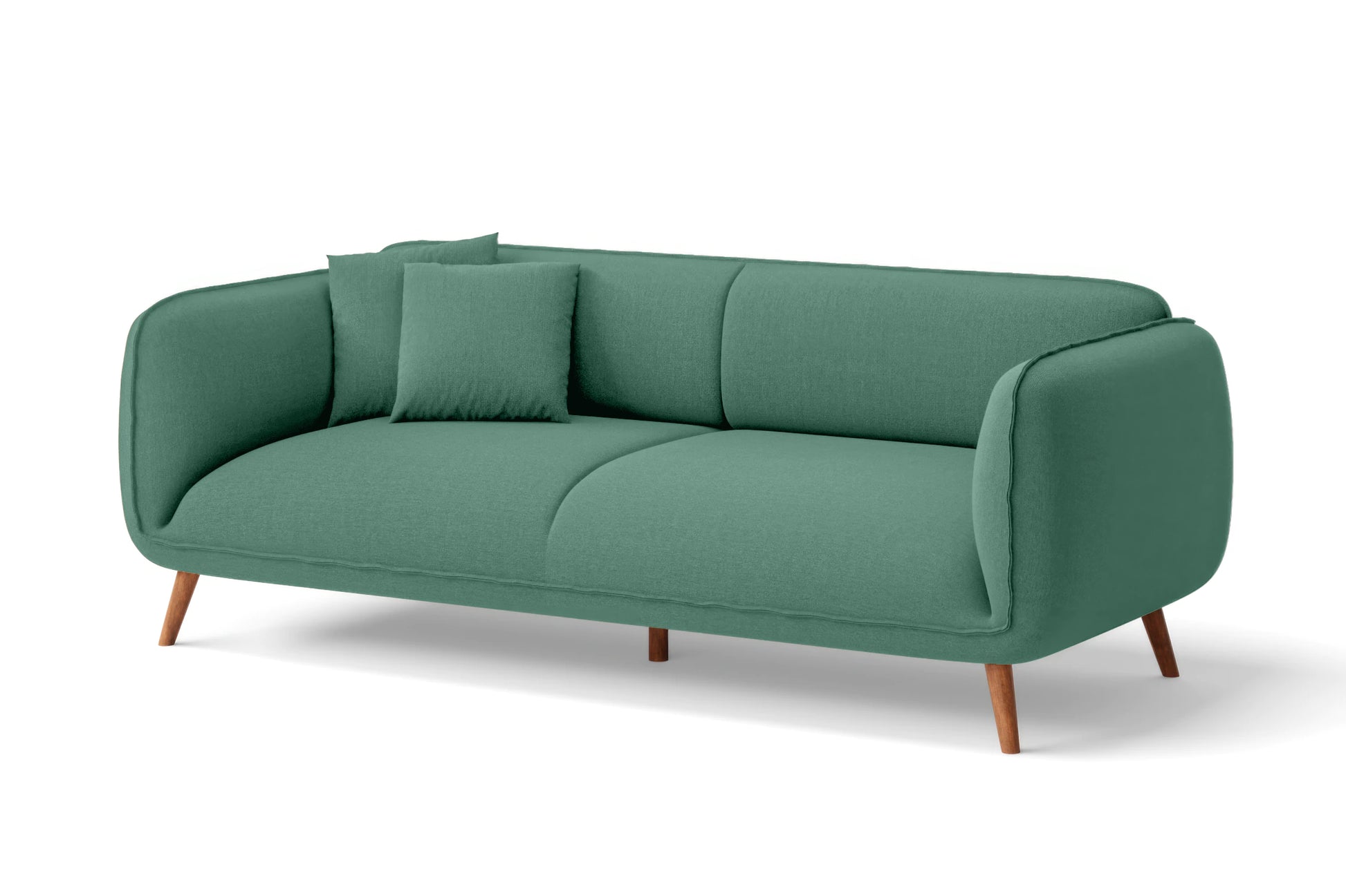 Pomezia 3 Seater Sofa Mint Green Linen Fabric