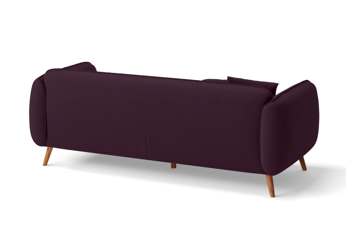 Pomezia 3 Seater Sofa Purple Linen Fabric