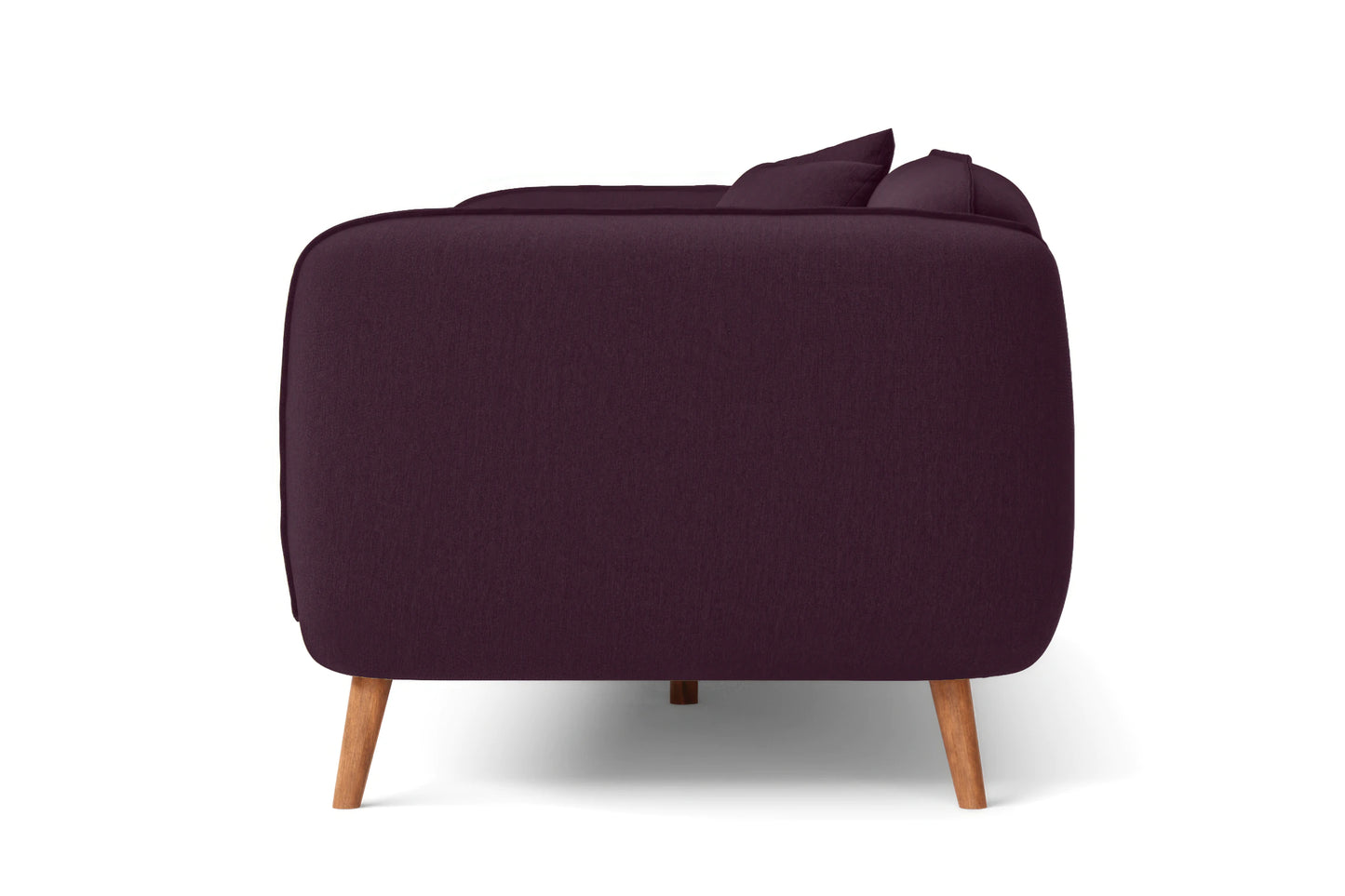 Pomezia 3 Seater Sofa Purple Linen Fabric