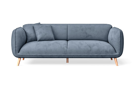 Pomezia 3 Seater Sofa Baby Blue Velvet