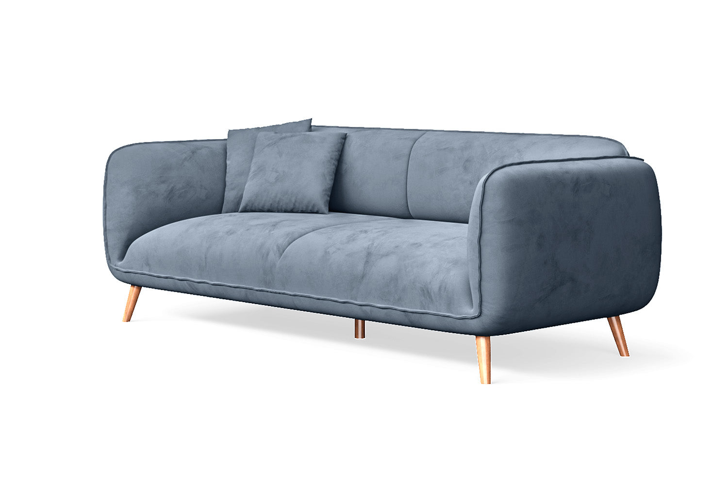 Pomezia 3 Seater Sofa Baby Blue Velvet