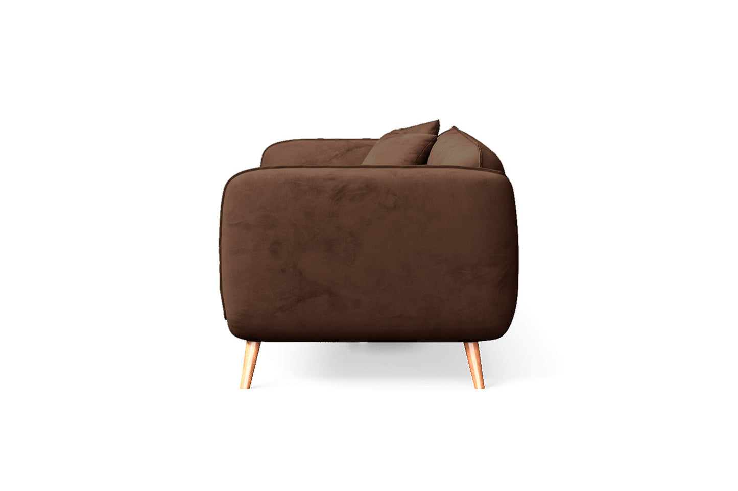 Pomezia 3 Seater Sofa Coffee Brown Velvet