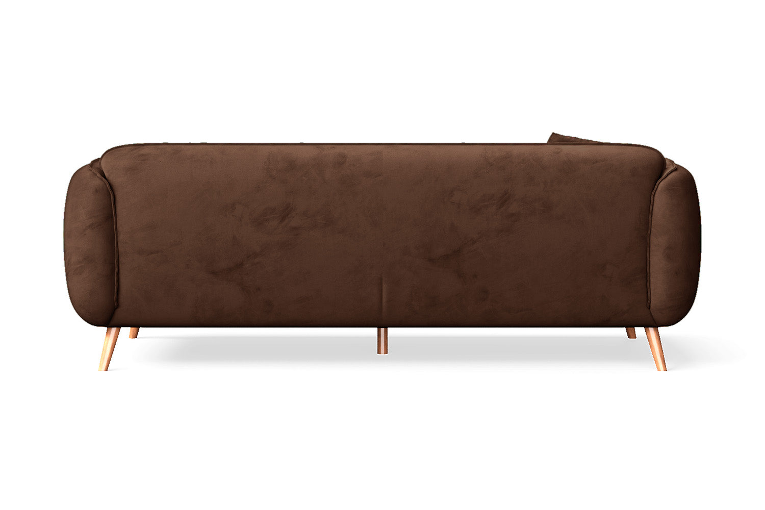 Pomezia 3 Seater Sofa Coffee Brown Velvet