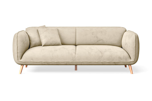 Pomezia 3 Seater Sofa Cream Velvet