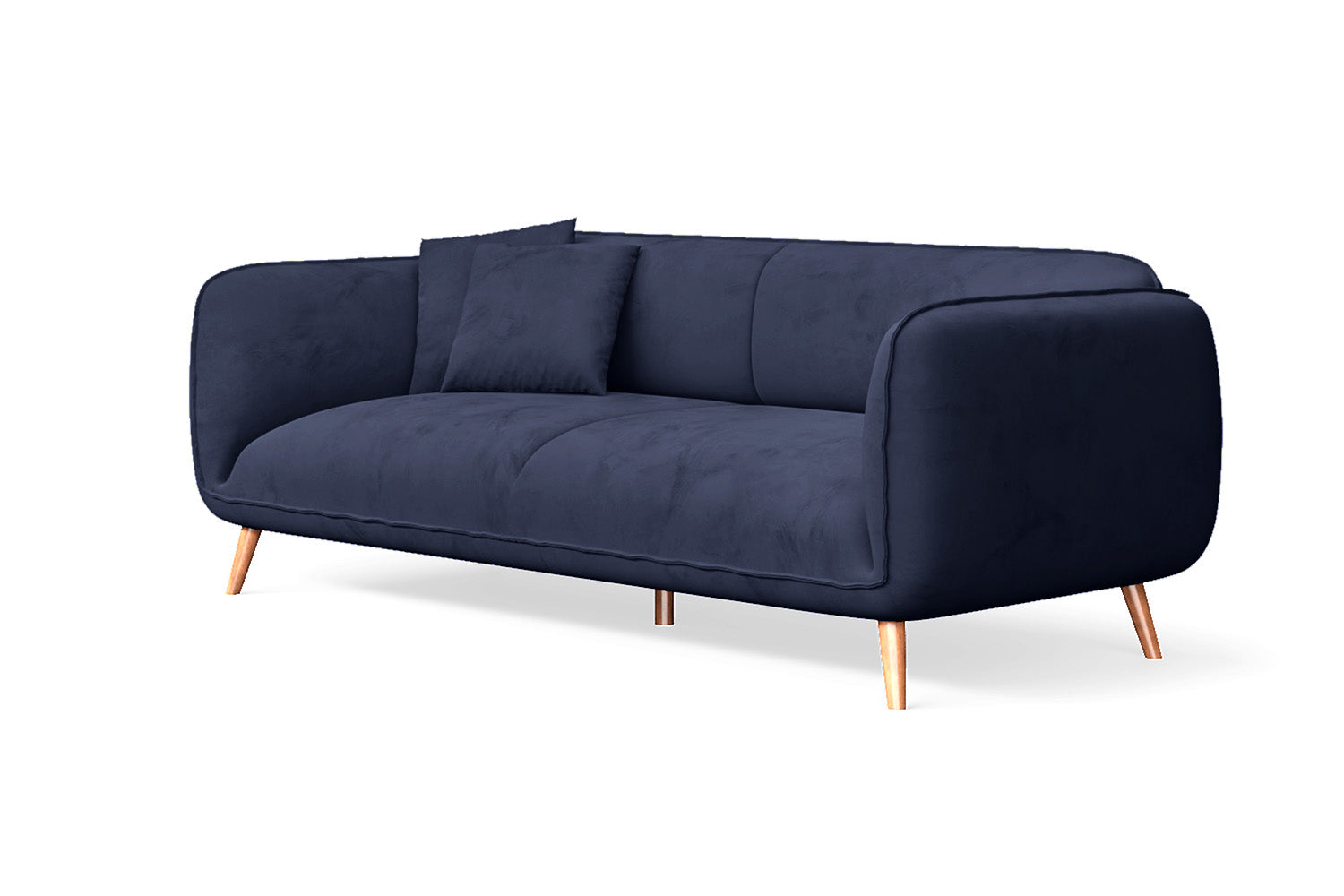 Pomezia 3 Seater Sofa Dark Blue Velvet