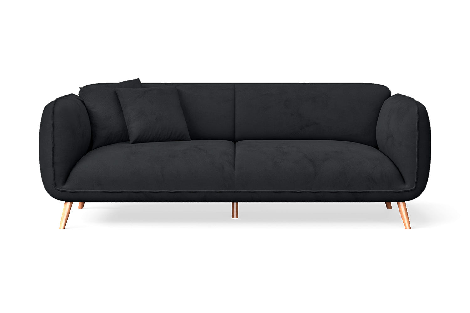 Pomezia 3 Seater Sofa Dark Grey Velvet