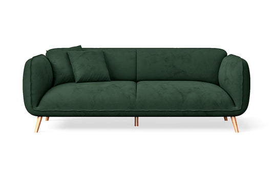 Pomezia 3 Seater Sofa Green Velvet