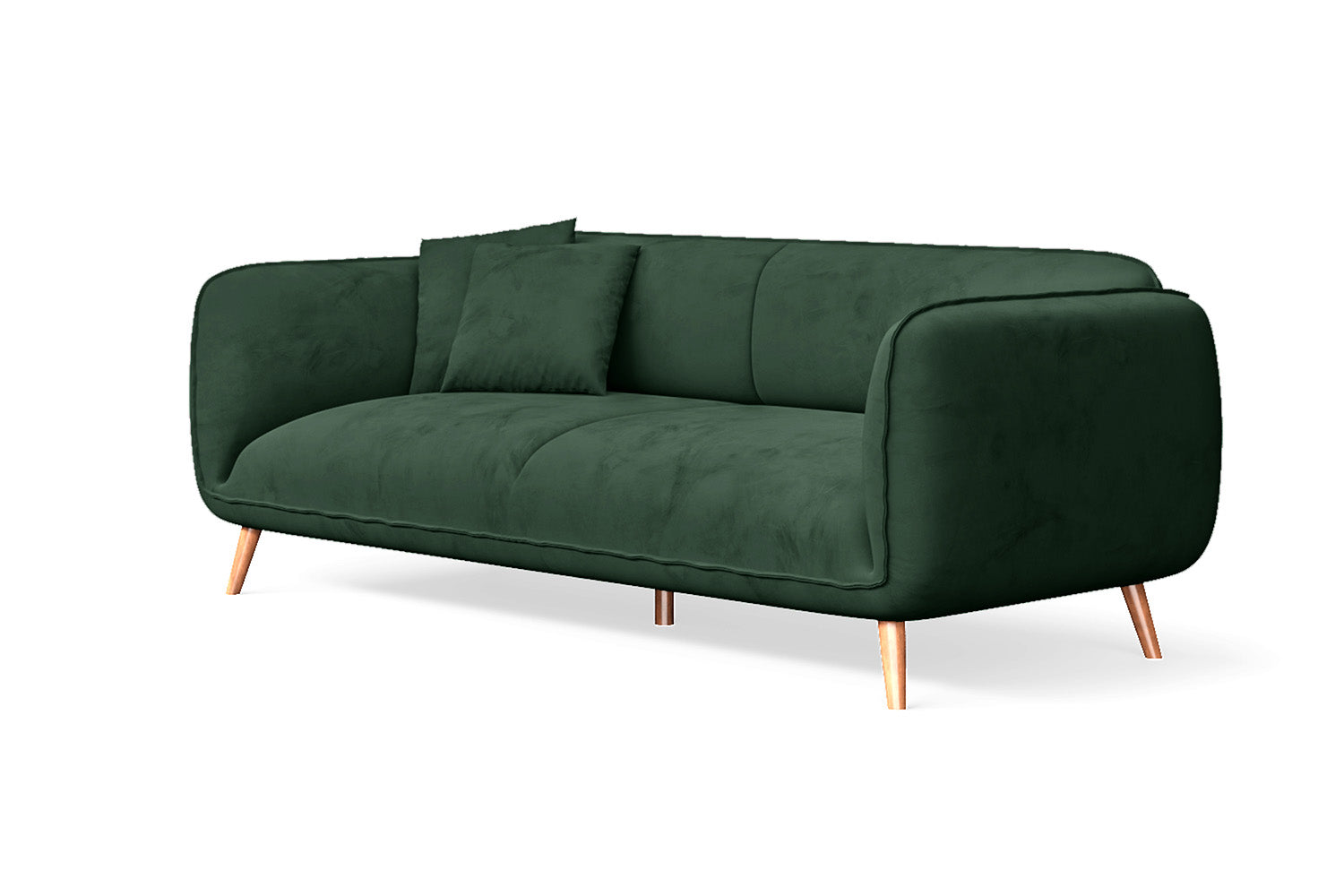 Pomezia 3 Seater Sofa Green Velvet