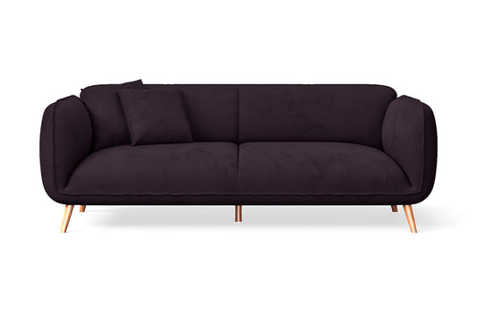 Pomezia 3 Seater Sofa Purple Velvet