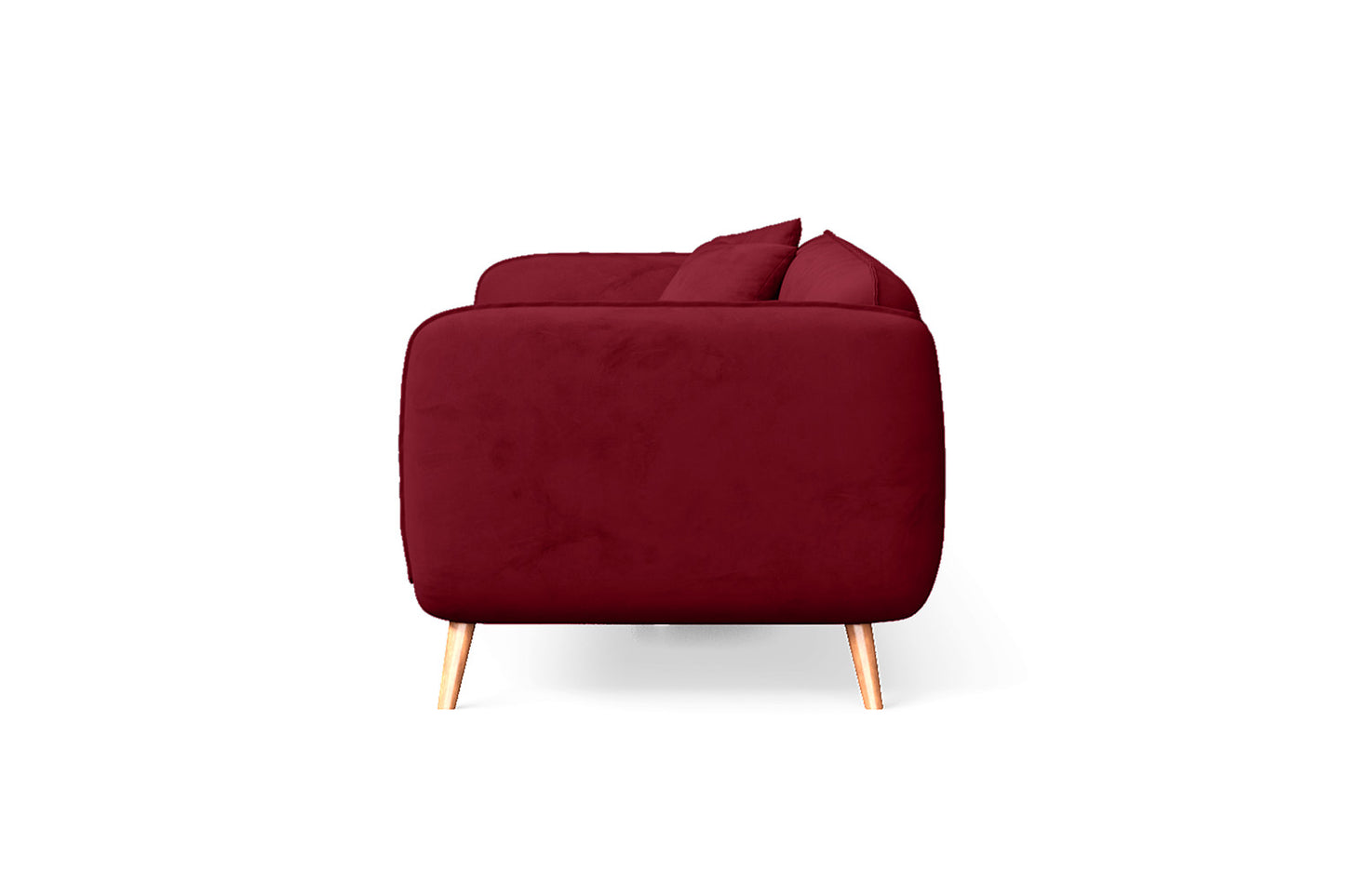 Pomezia 3 Seater Sofa Red Velvet