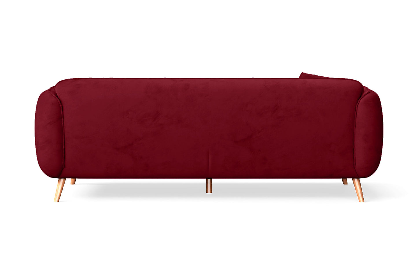 Pomezia 3 Seater Sofa Red Velvet