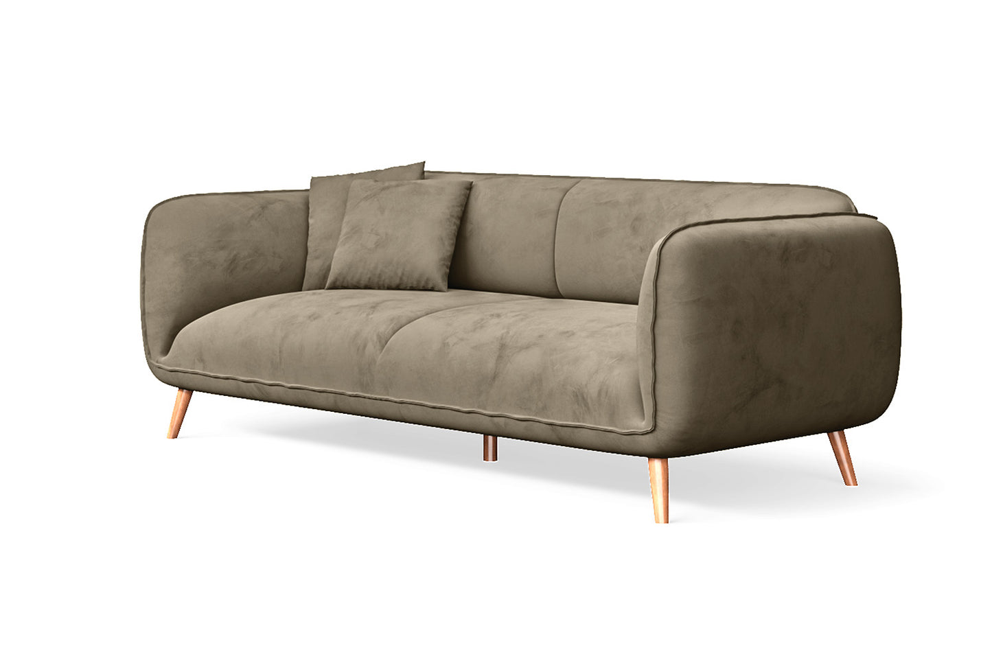 Pomezia 3 Seater Sofa Sand Velvet