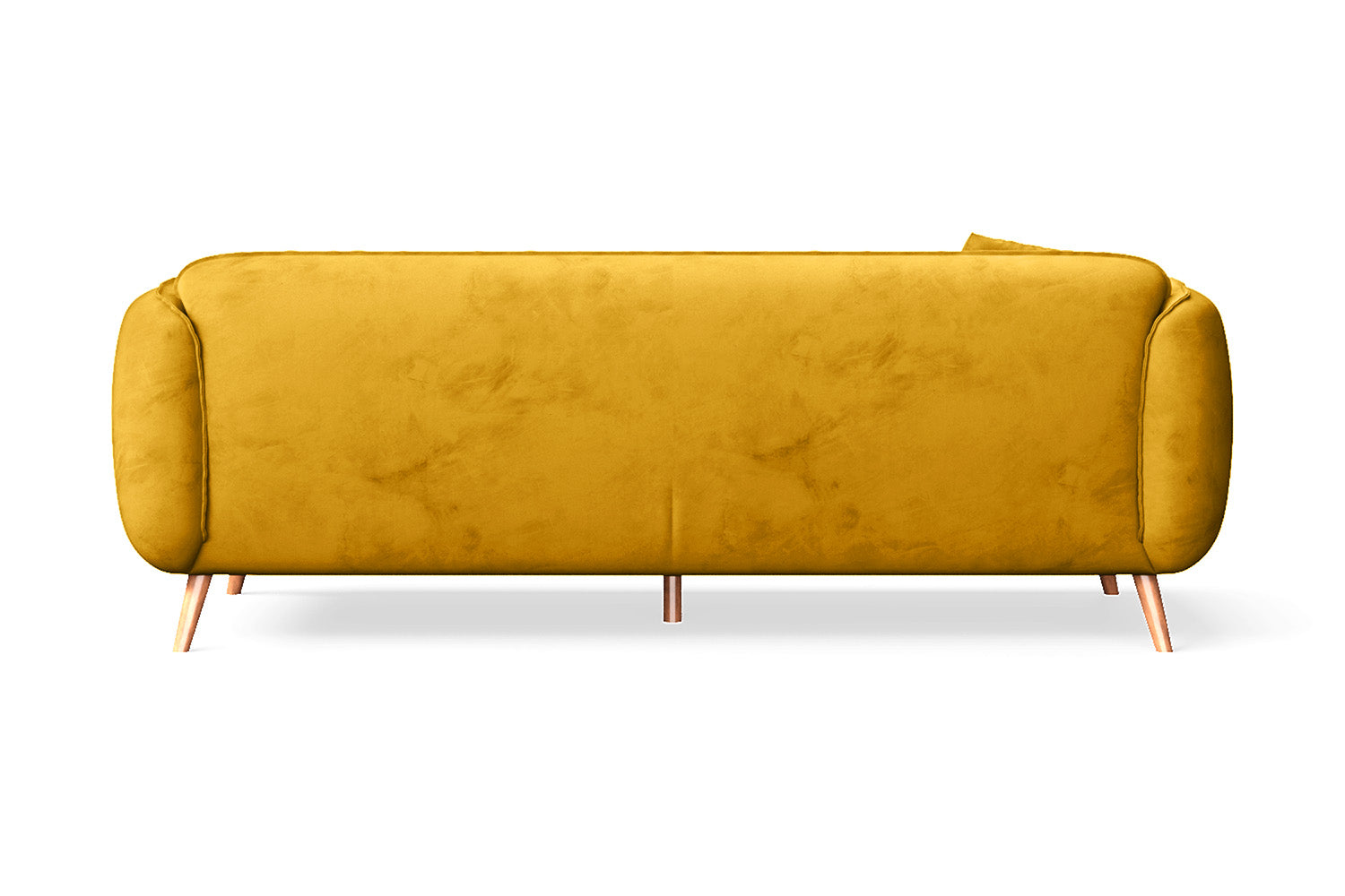 Pomezia 3 Seater Sofa Yellow Velvet