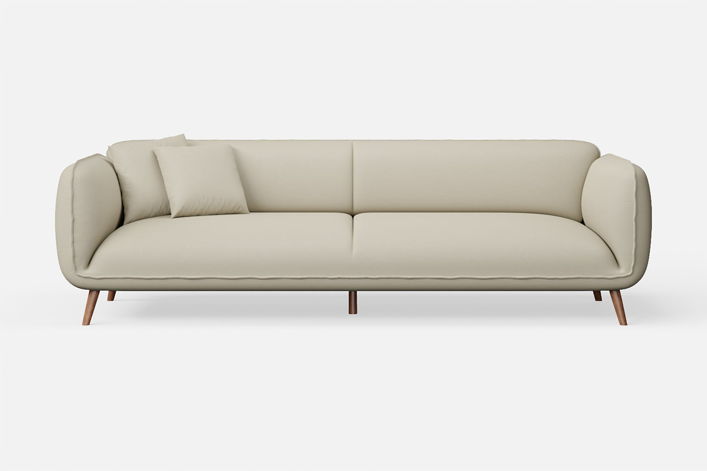 Pomezia 4 Seater Sofa Cream Leather