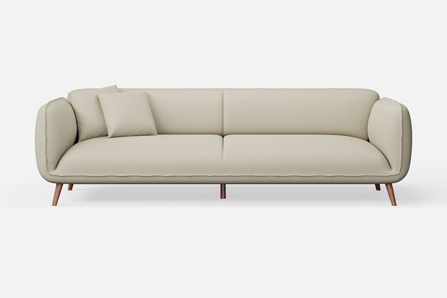 Pomezia 4 Seater Sofa Cream Leather