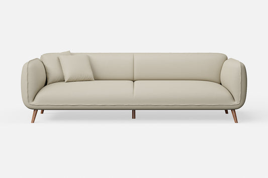 Pomezia 4 Seater Sofa Cream Leather