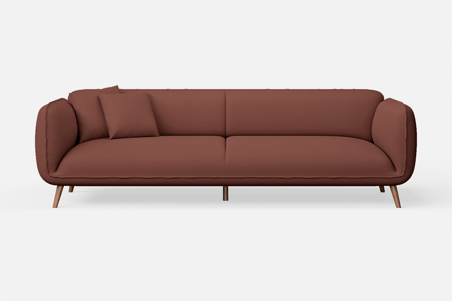 Pomezia 4 Seater Sofa Mauve Leather