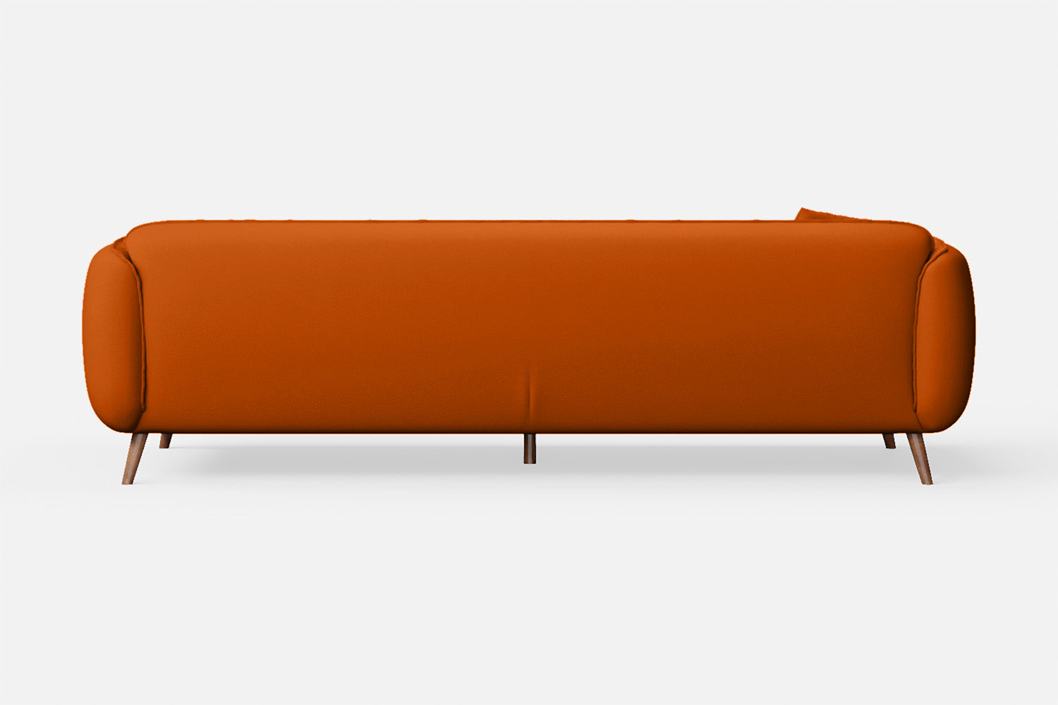 Pomezia 4 Seater Sofa Orange Leather