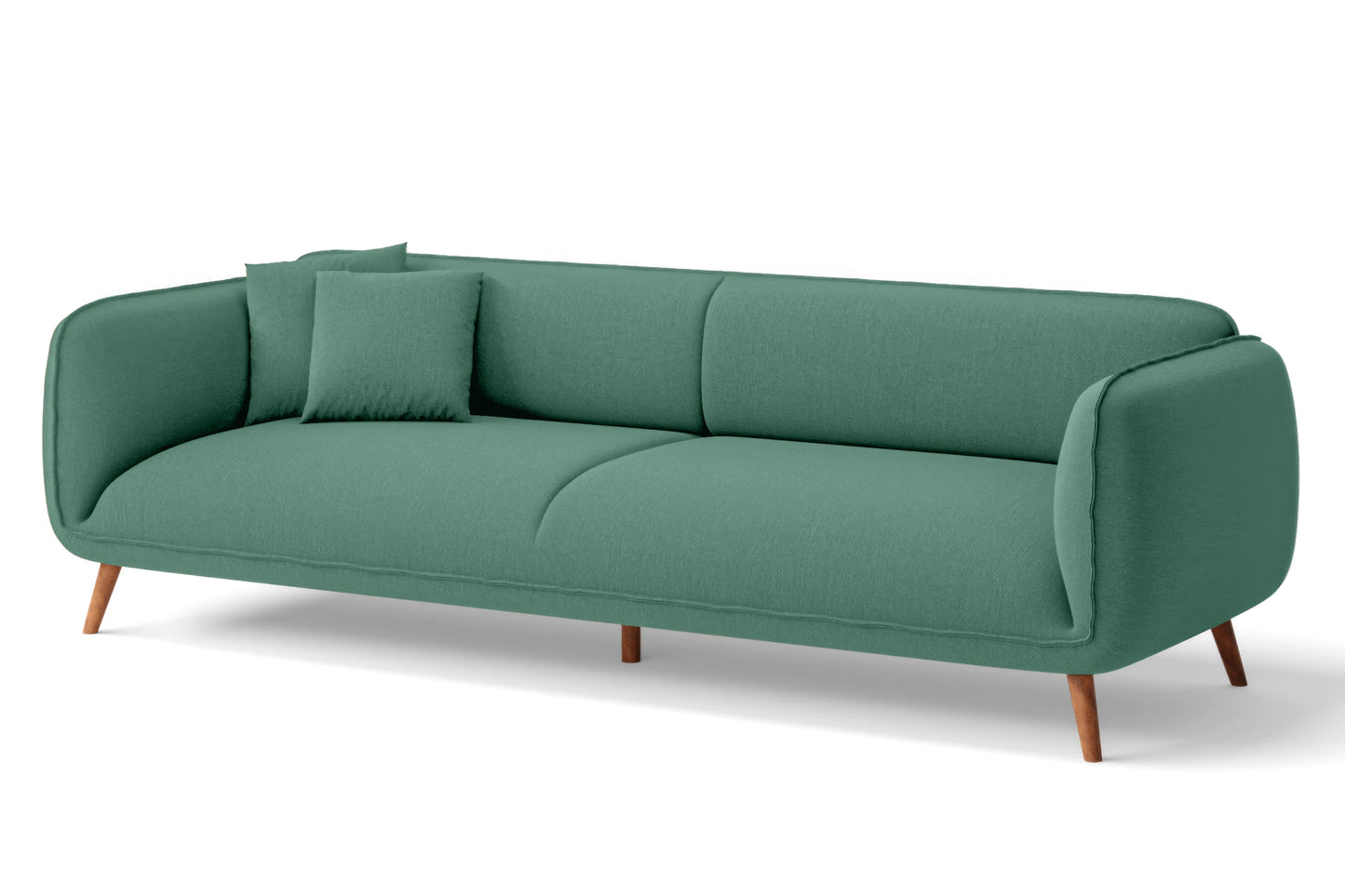 Pomezia 4 Seater Sofa Mint Green Linen Fabric