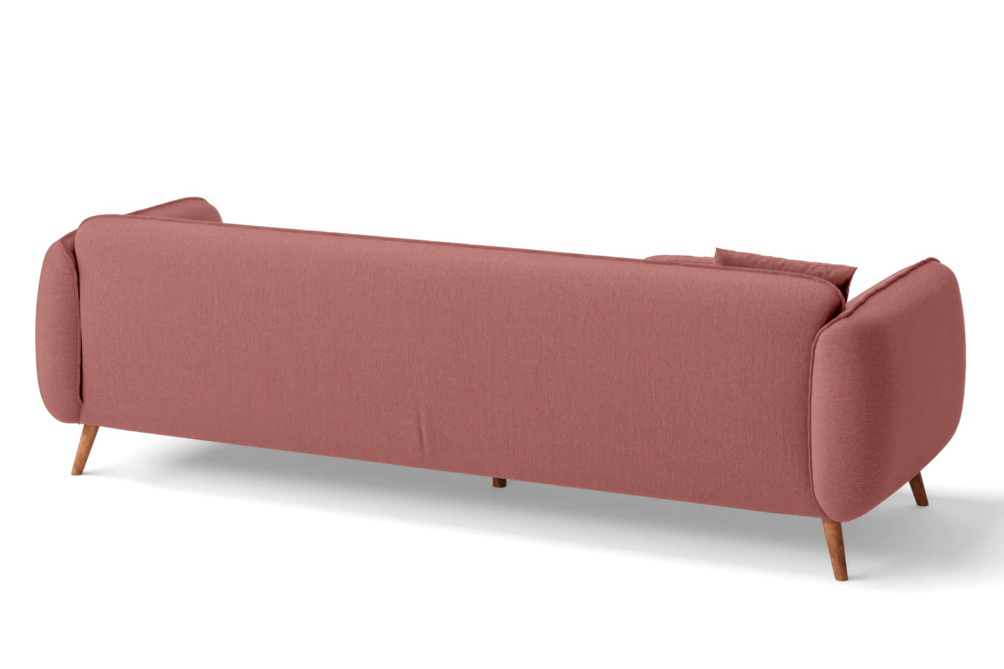 Pomezia 4 Seater Sofa Rose Pink Linen Fabric