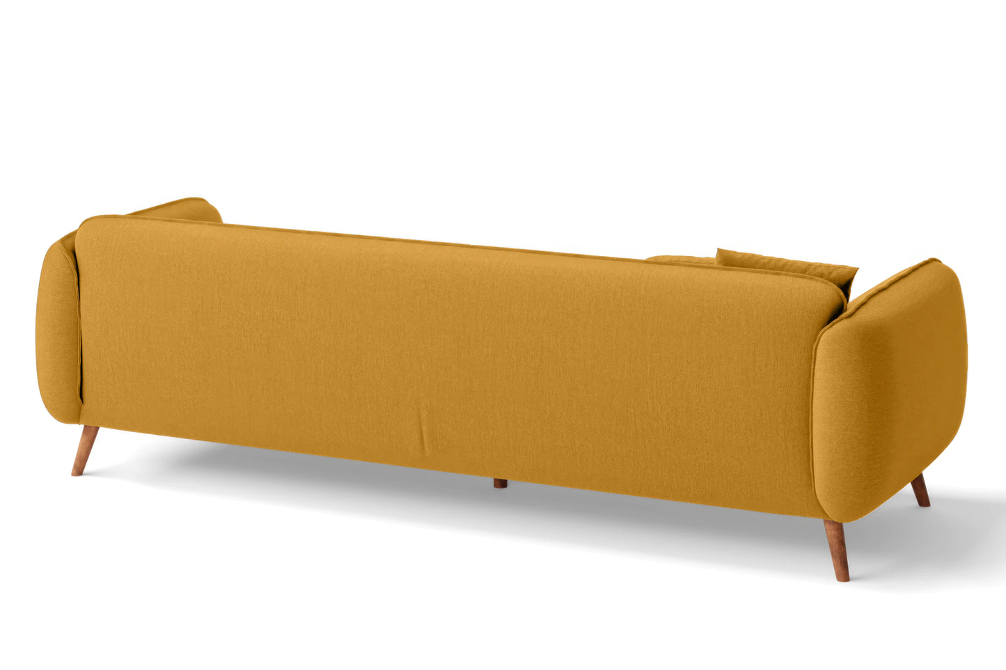 Pomezia 4 Seater Sofa Yellow Linen Fabric