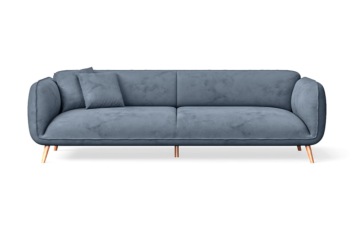 Pomezia 4 Seater Sofa Baby Blue Velvet