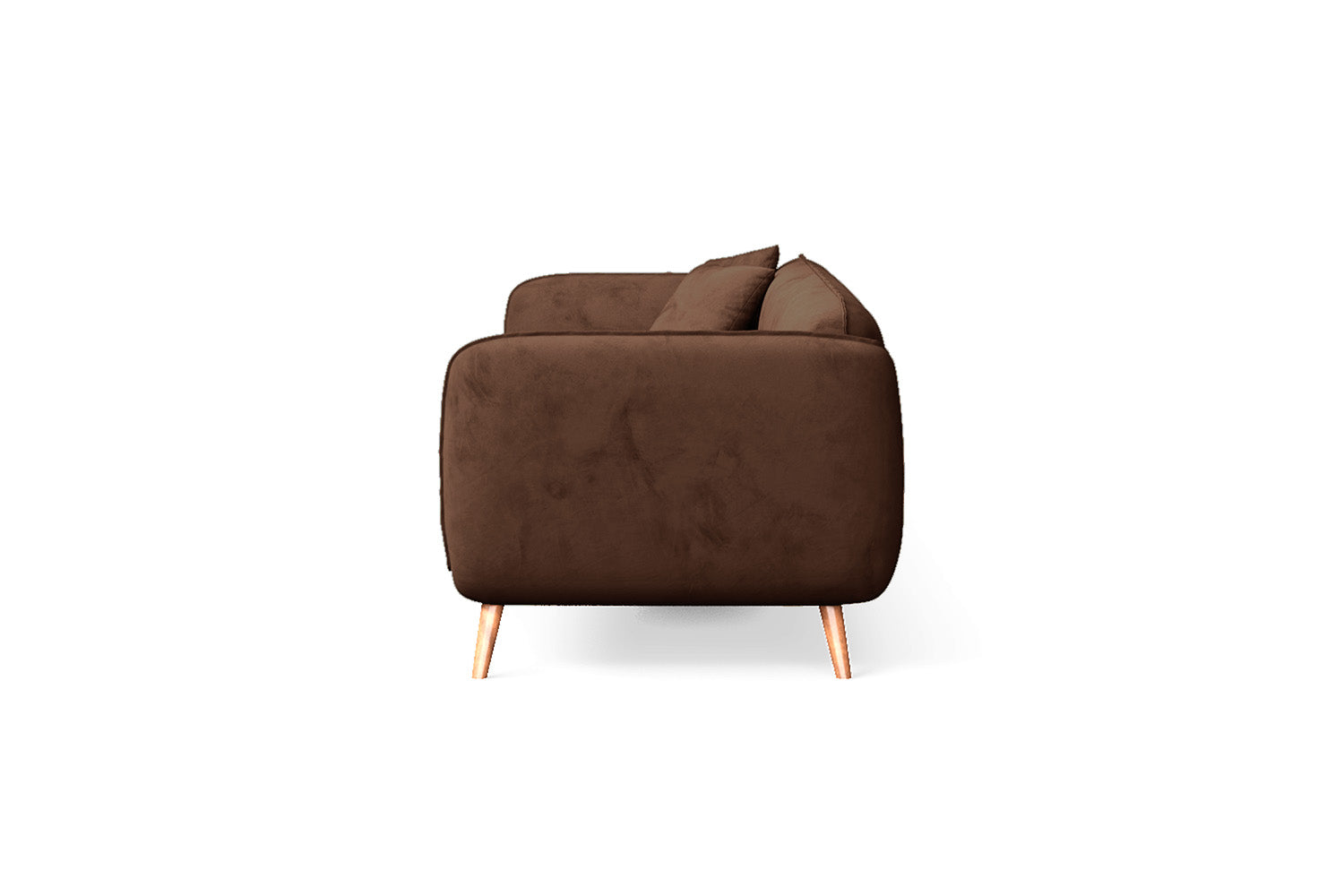 Pomezia 4 Seater Sofa Coffee Brown Velvet