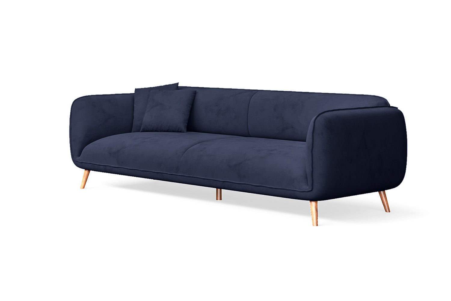 Pomezia 4 Seater Sofa Dark Blue Velvet