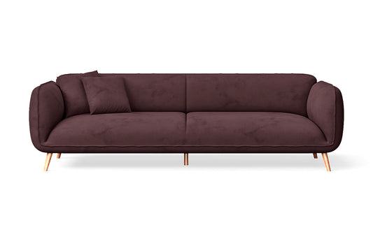 Pomezia 4 Seater Sofa Grape Velvet