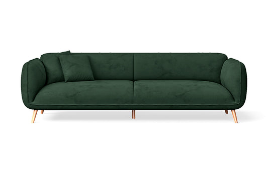 Pomezia 4 Seater Sofa Green Velvet