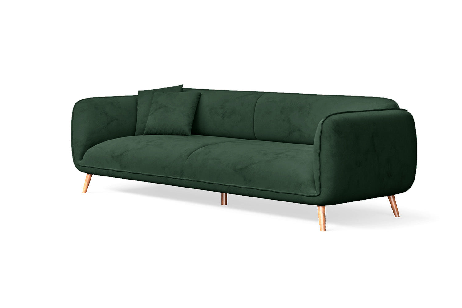 Pomezia 4 Seater Sofa Green Velvet