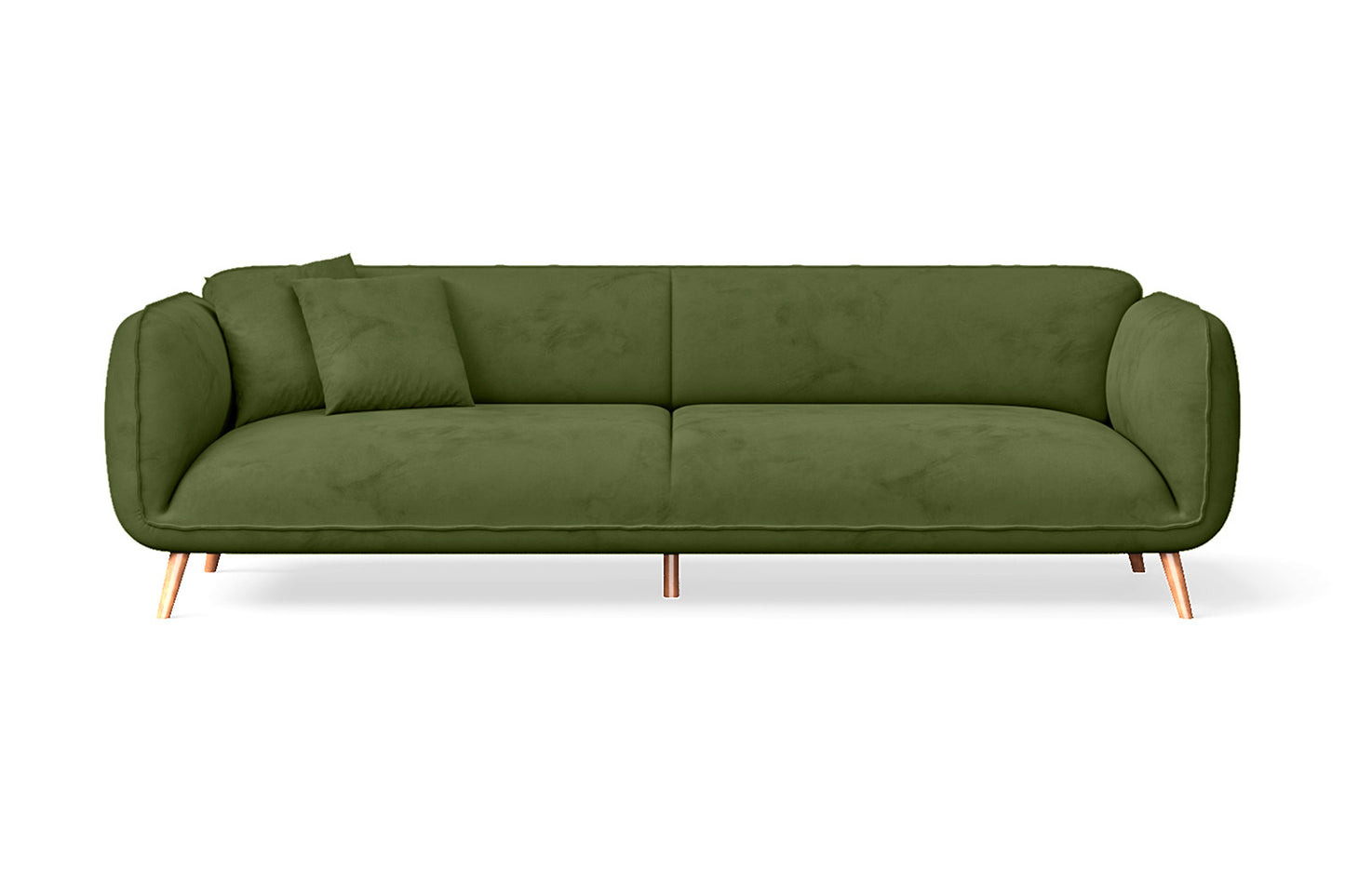 Pomezia 4 Seater Sofa Lime Velvet