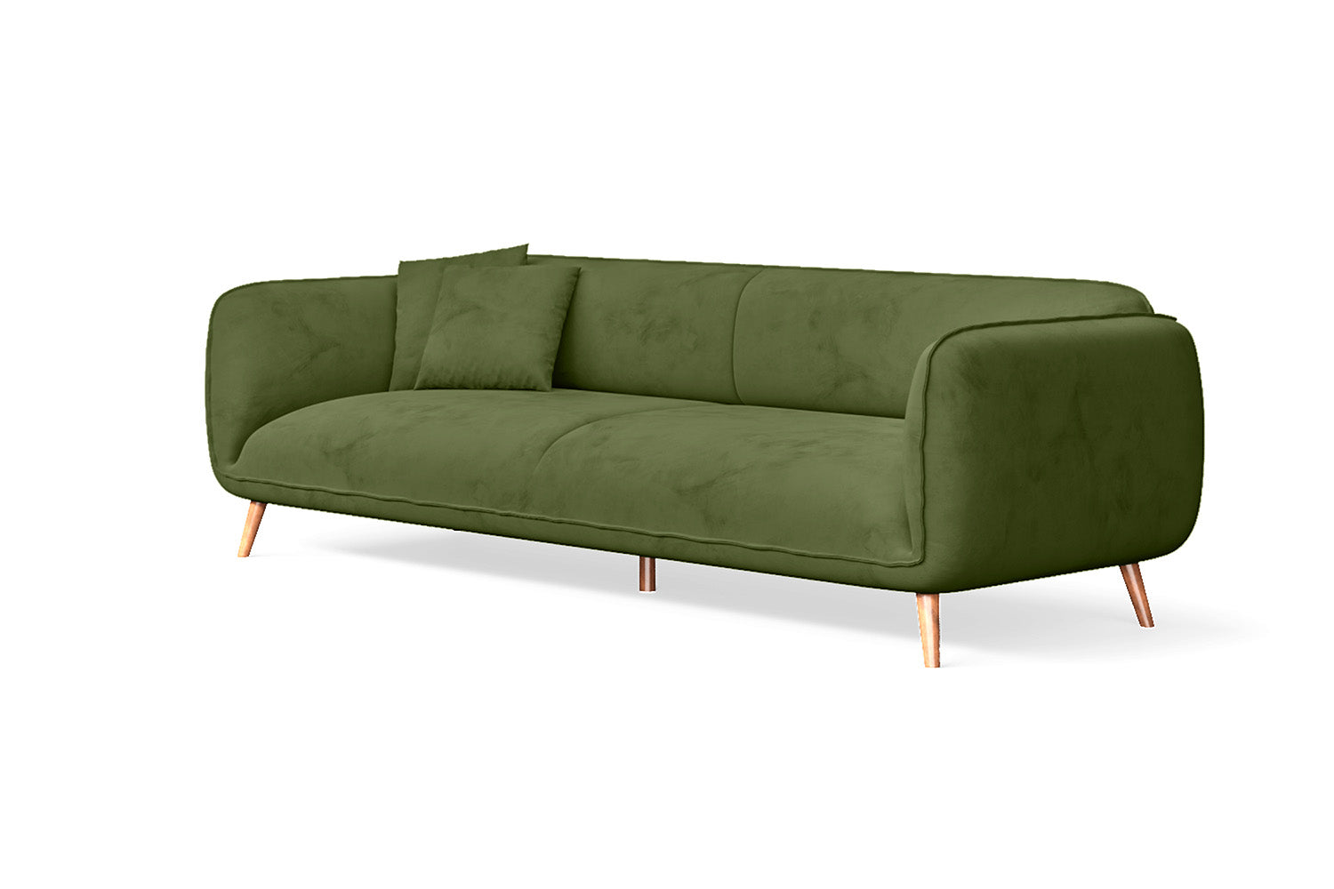 Pomezia 4 Seater Sofa Lime Velvet