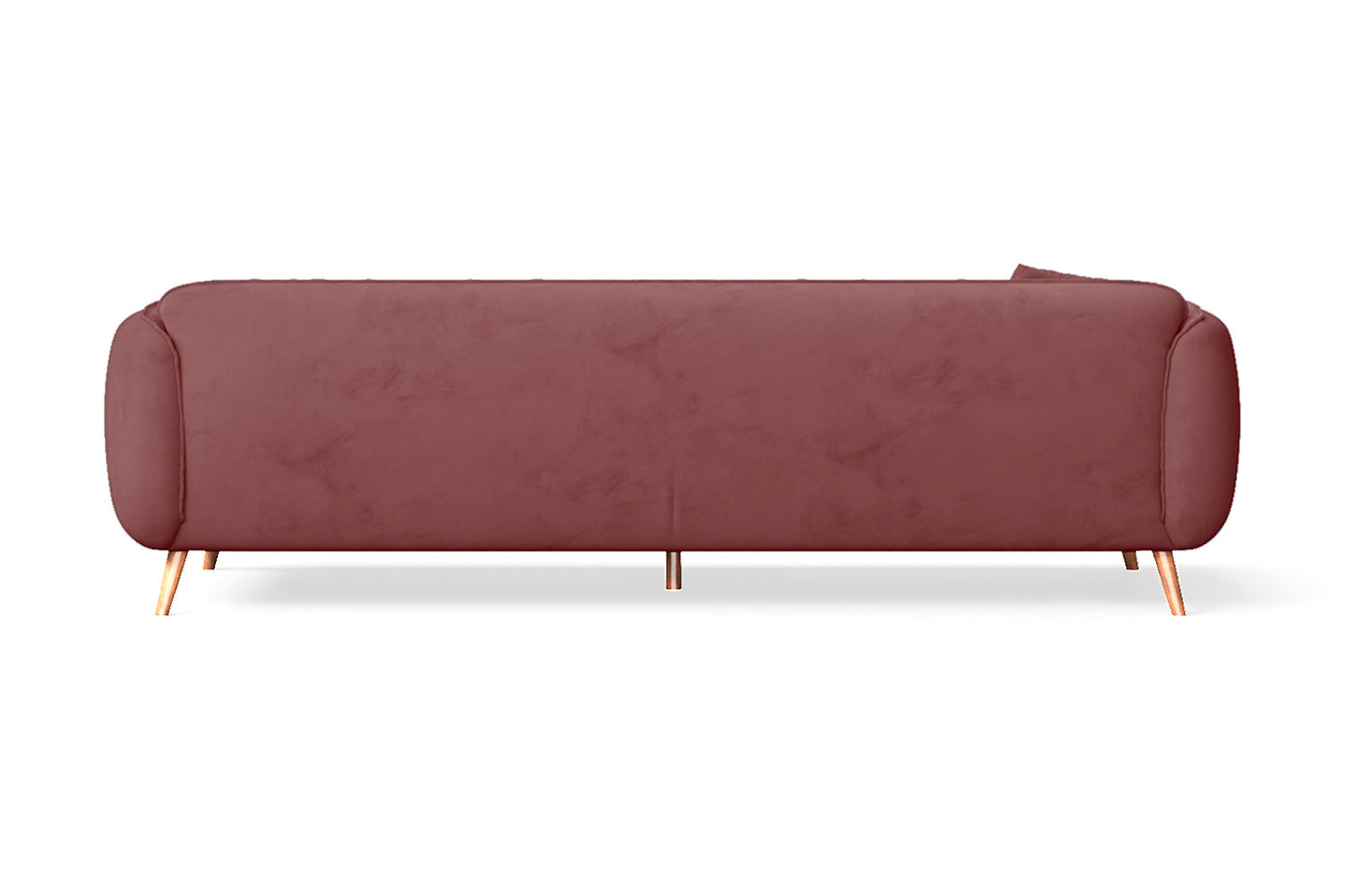 Pomezia 4 Seater Sofa Pink Velvet