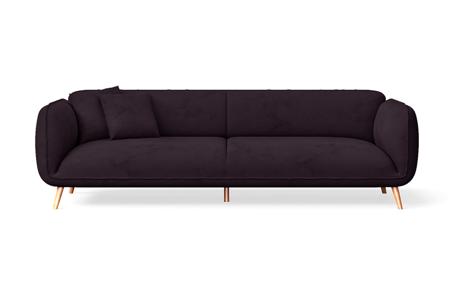 Pomezia 4 Seater Sofa Purple Velvet