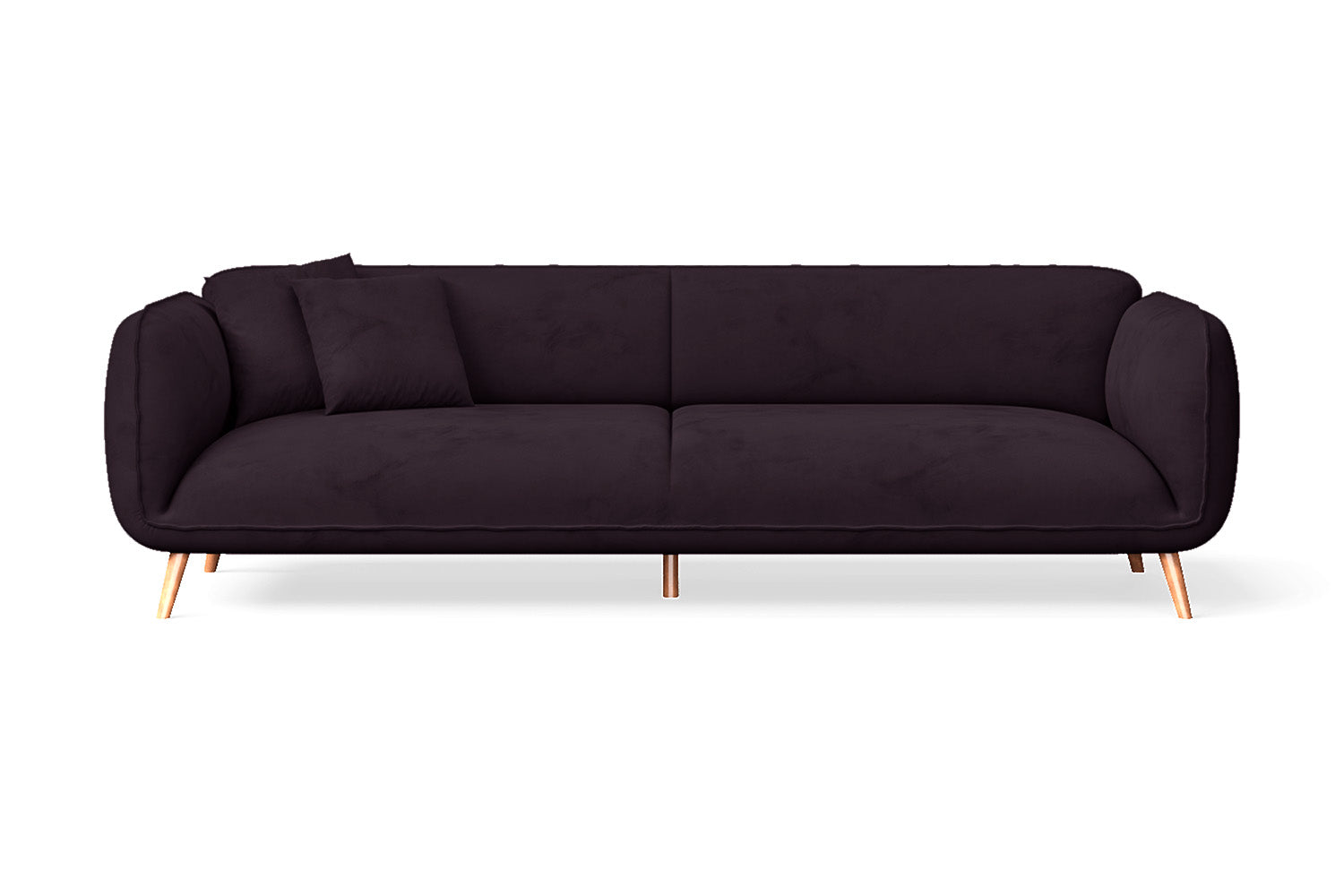 Pomezia 4 Seater Sofa Purple Velvet