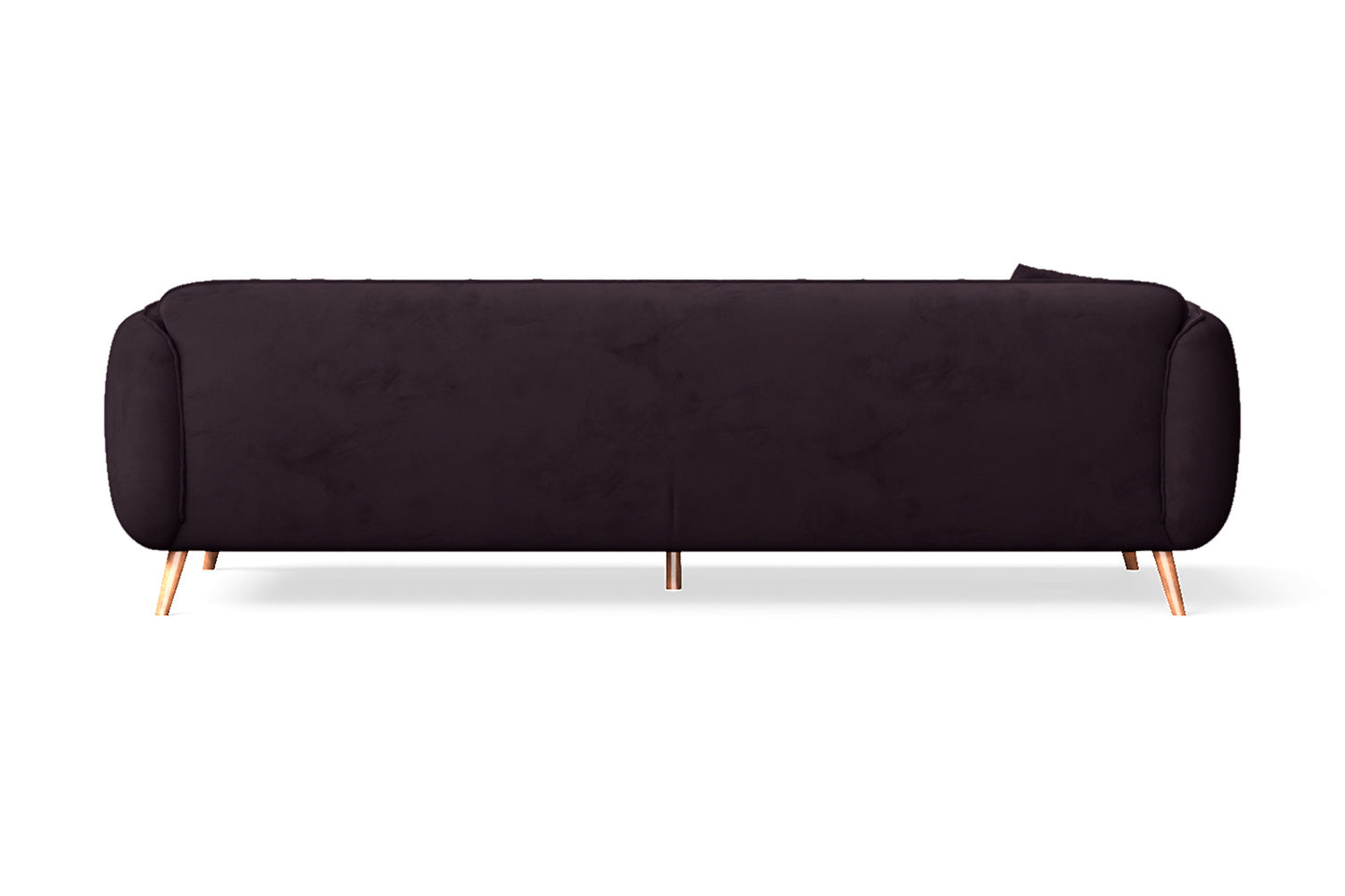 Pomezia 4 Seater Sofa Purple Velvet