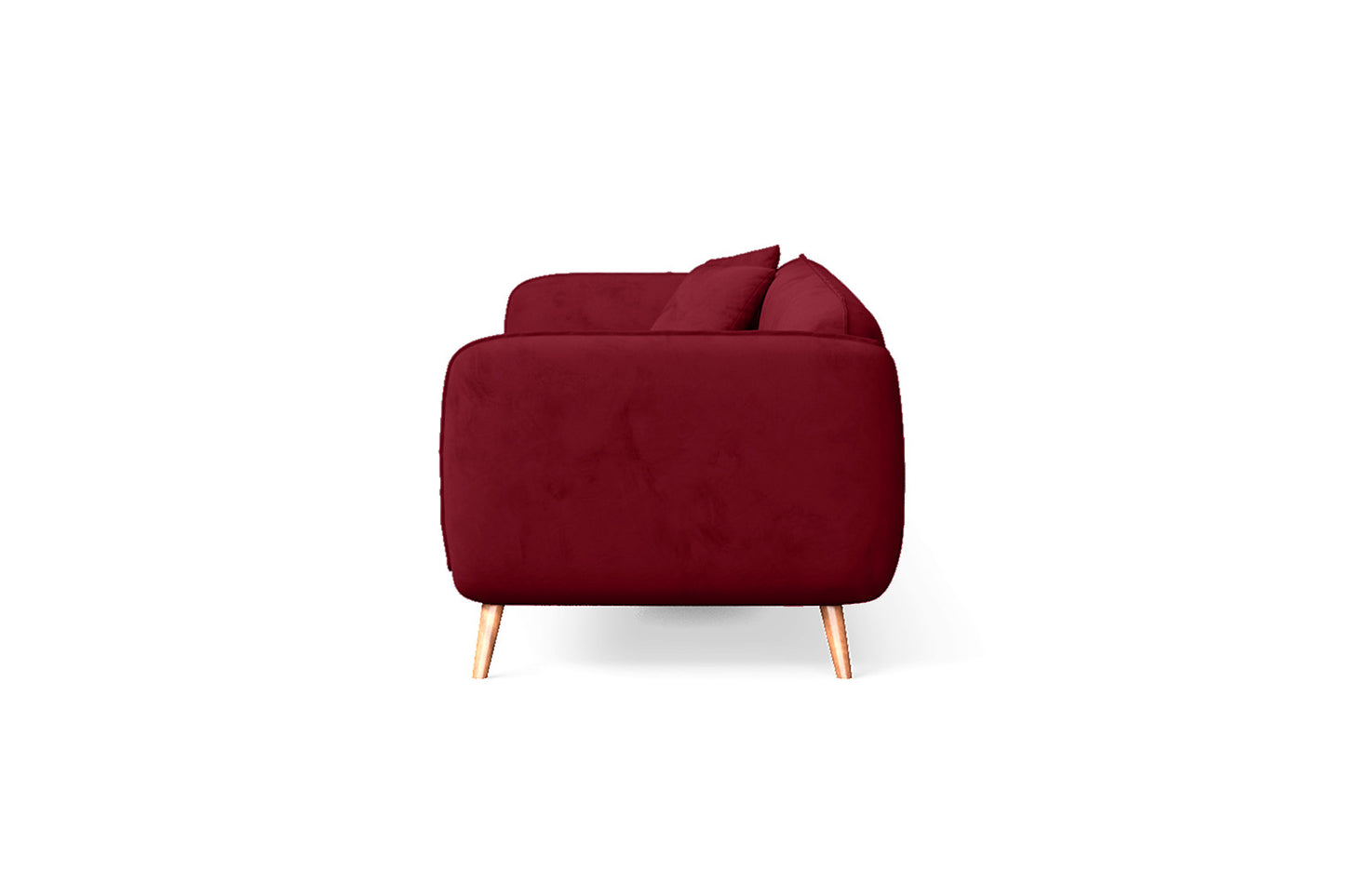 Pomezia 4 Seater Sofa Red Velvet