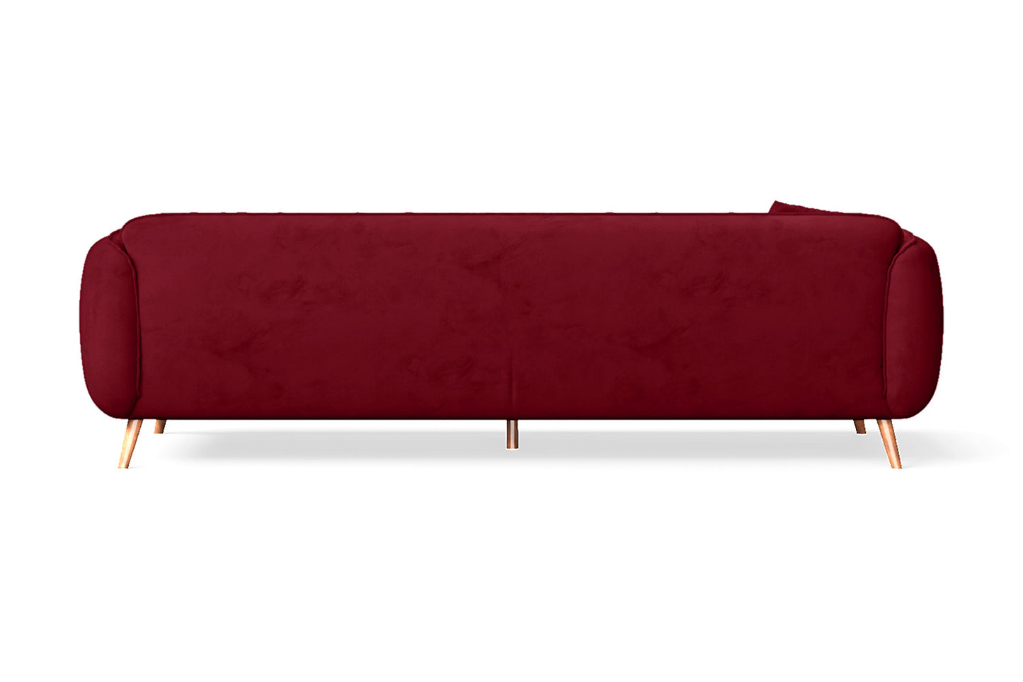 Pomezia 4 Seater Sofa Red Velvet