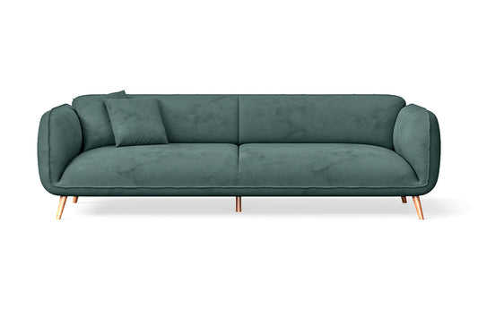 Pomezia 4 Seater Sofa Teal Velvet